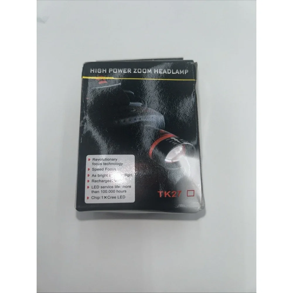 High Power Zoom Headlamp - LED 3 Levels Of Output 170 m Beam Range NEW Tested